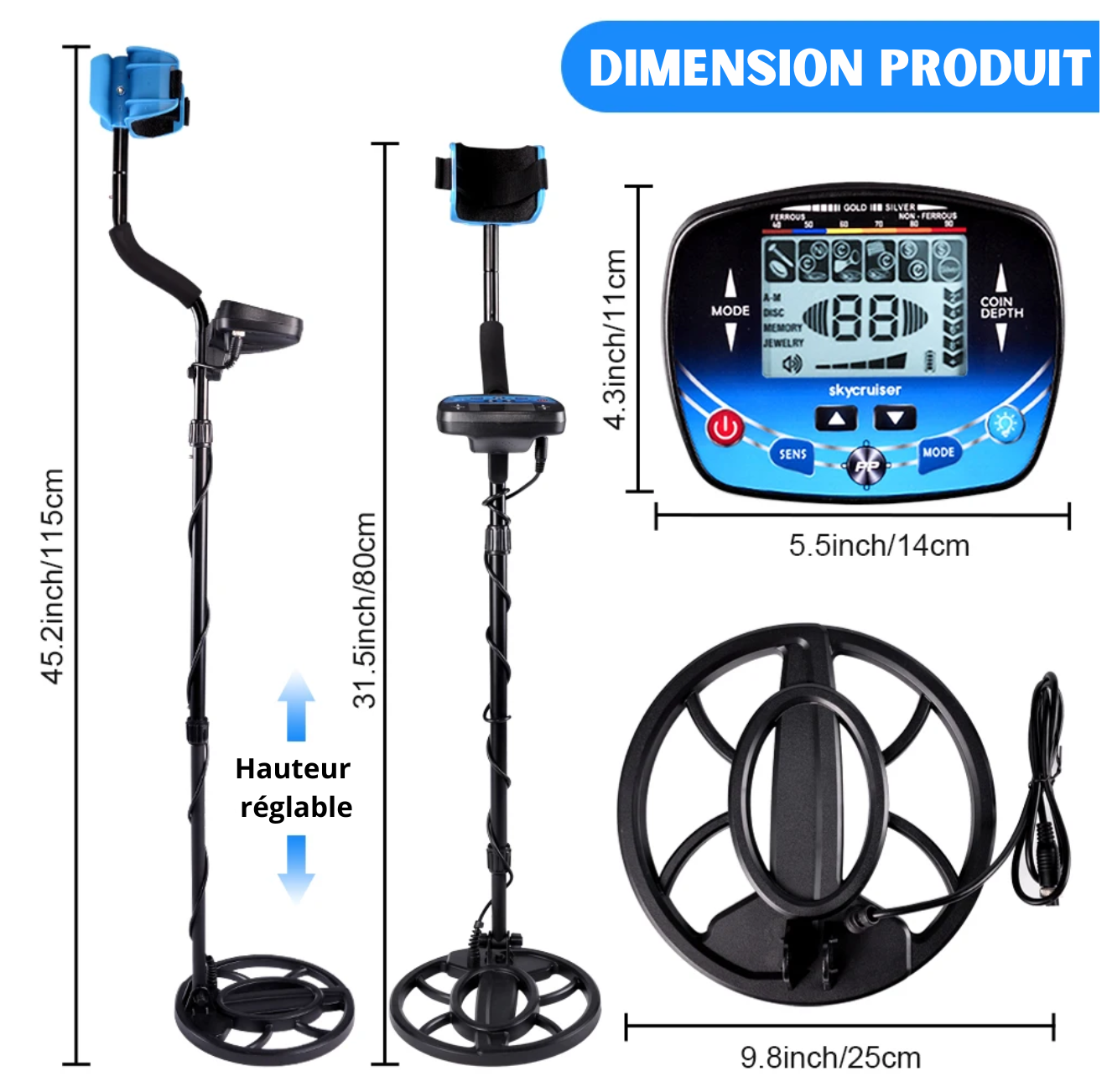 Détecteur de Métaux ProHunter 350
