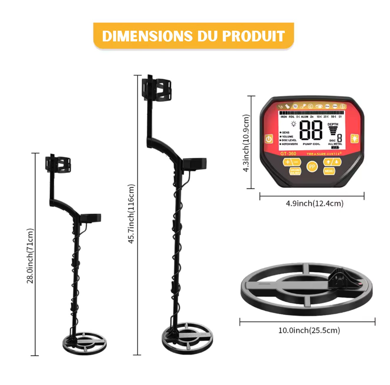 Détecteur de Métaux Professionnel StrikeMax 10