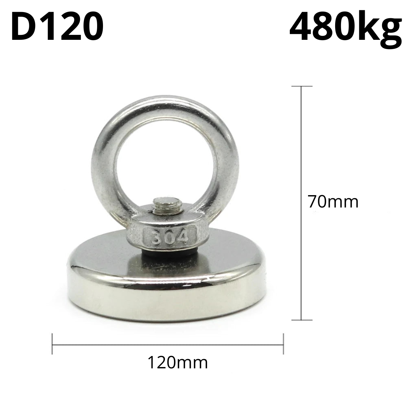 Aimant de Pêche PowerLift 480KG