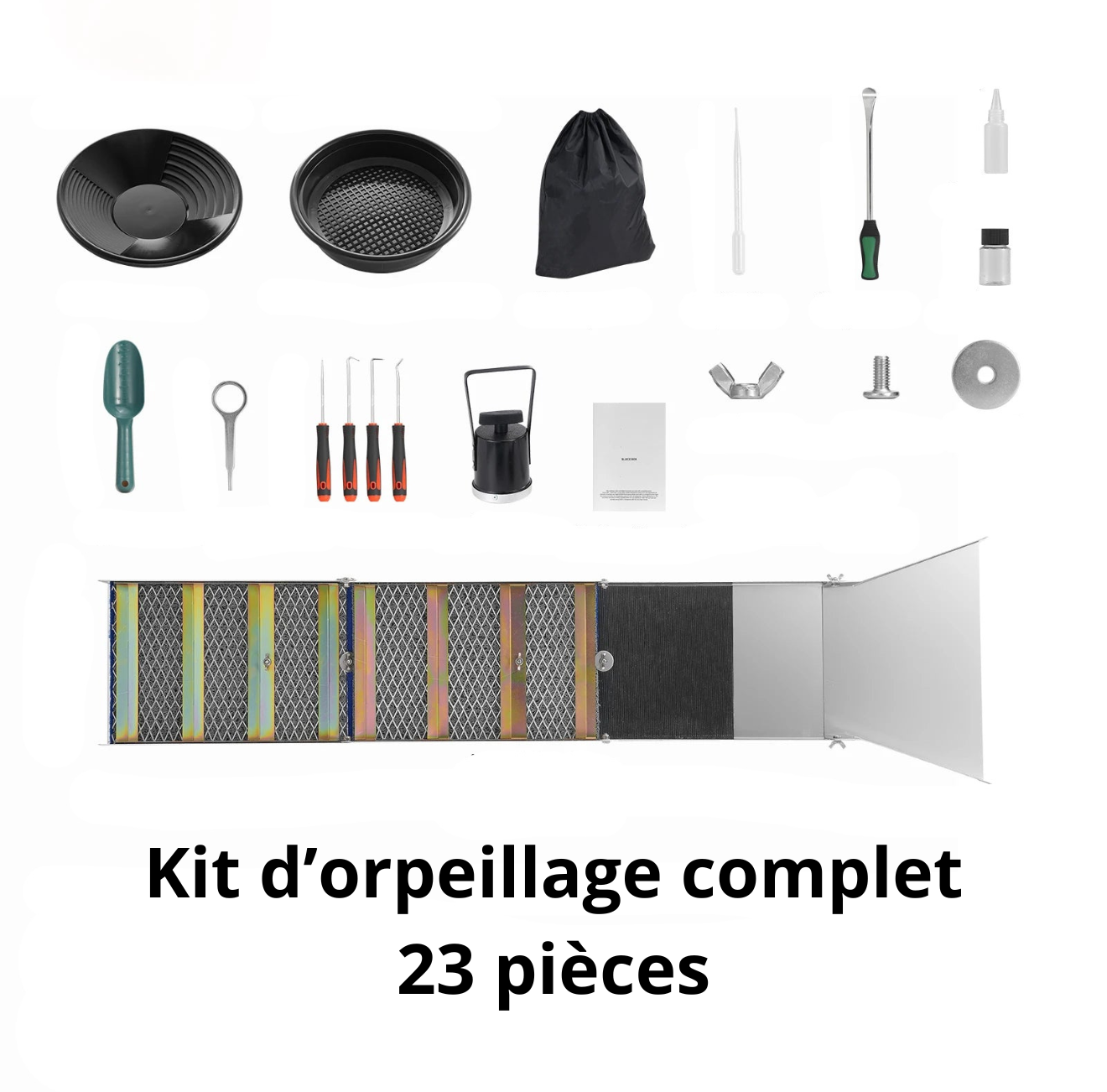 Kit Complet Orpaillage 23 pièces