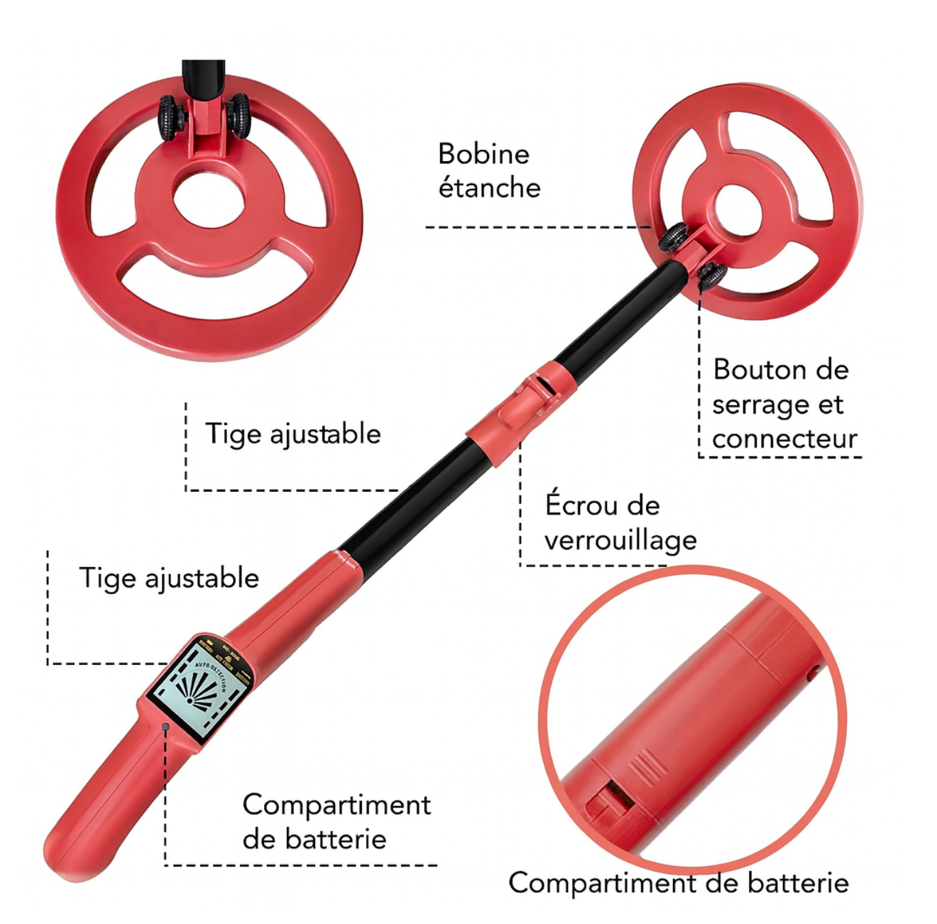 Détecteur de Métaux Enfant EasyScan 280