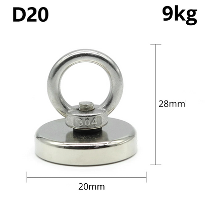 Aimant de Pêche MagneQuest D20 9KG
