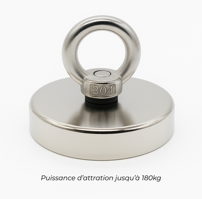 Aimant de Pêche PowerLift D75 180KG