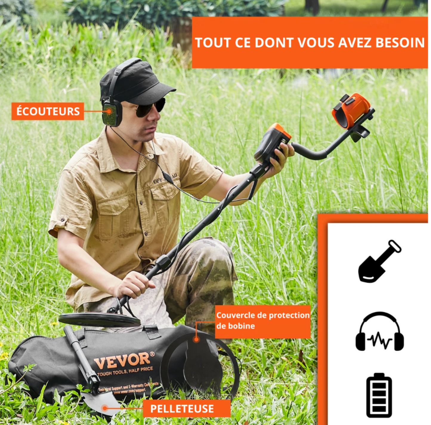 Détecteur de Métaux Vevor DeepScan